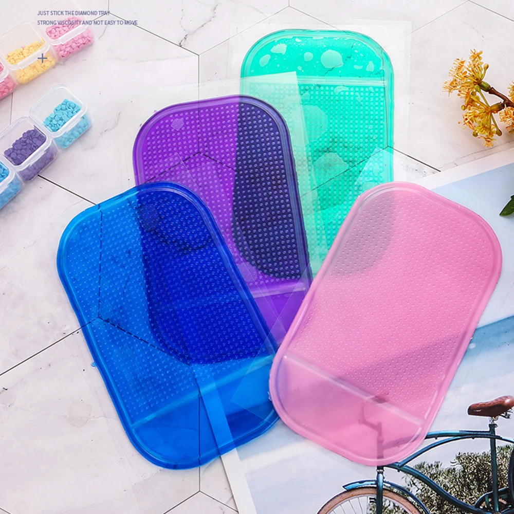 Нескользящий липкий коврик для алмазной живописи инструмент сделай сам поднос