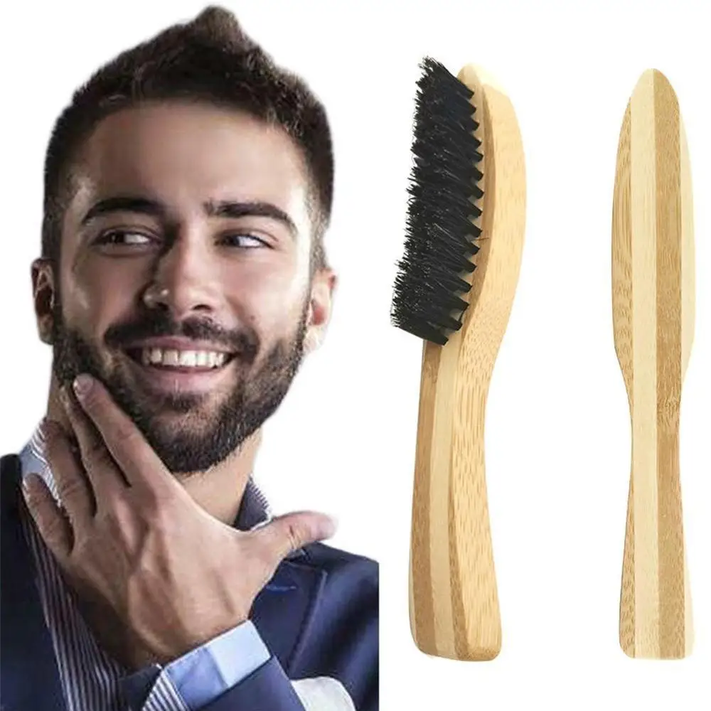 Щетка для бритья мужская с деревянной ручкой синтетический инструмент усов и