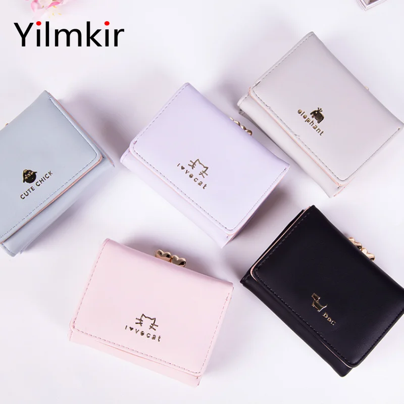 

PU Animal Print Buckle Women Wallets Fashion Popular All Match Short Paragraph Lightweight Portable Credit Card Holder Purse