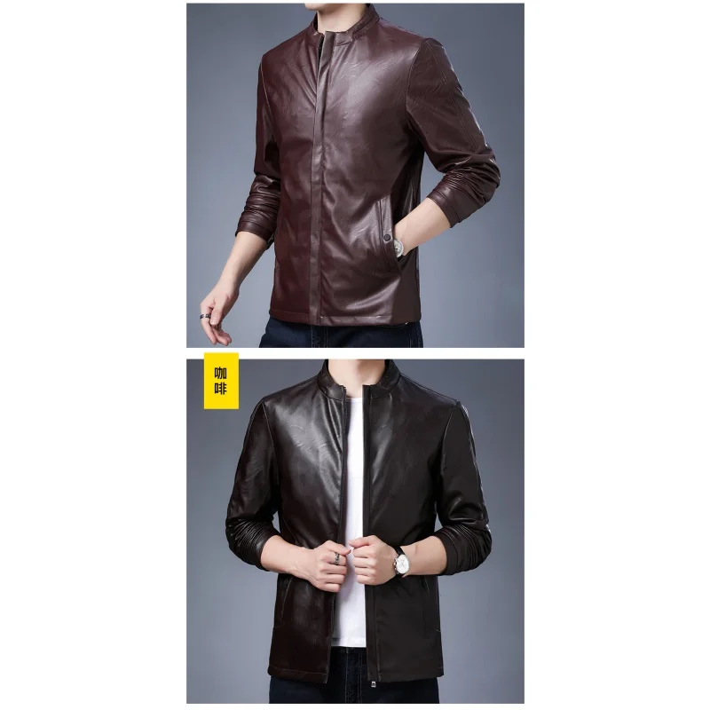 

Fur Collar Jacket Trend Men Coat Edition Cultivate One's Morality Leisure a Popular Logo Autumn Winter Handsome Male