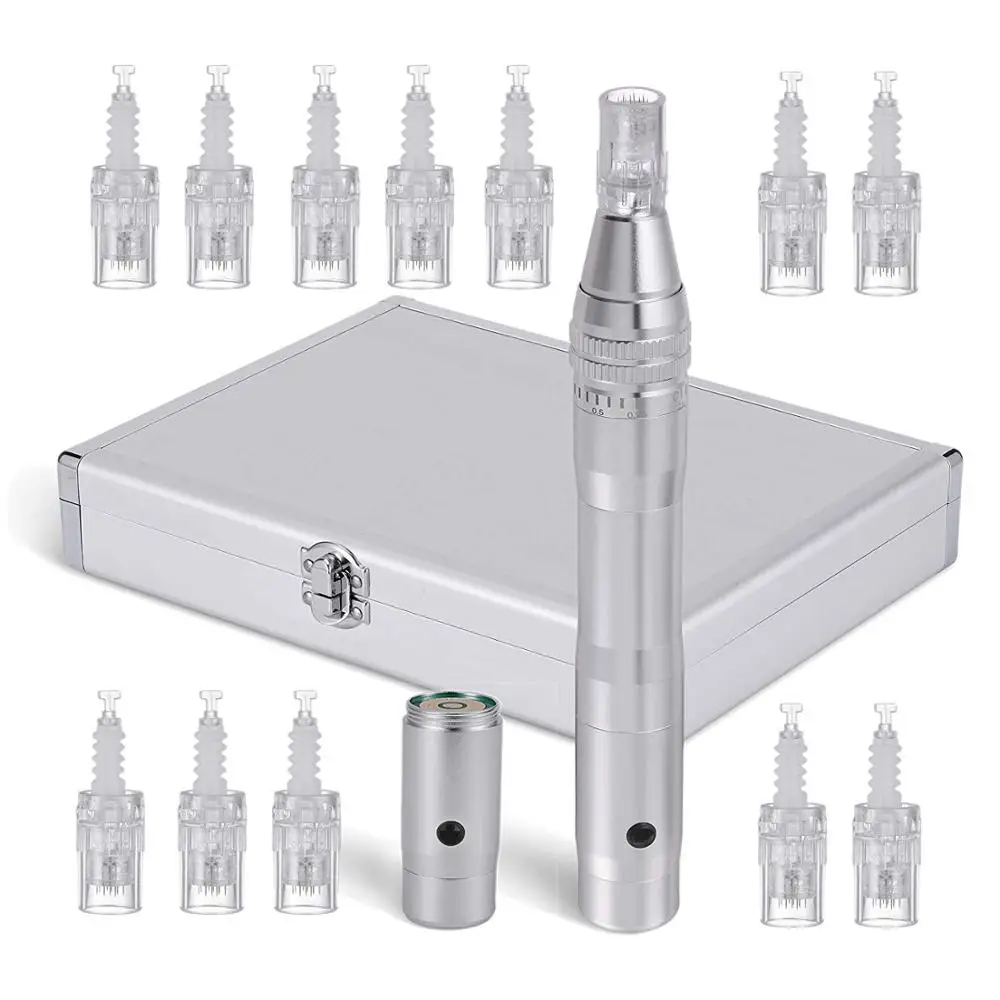 Электрический Авто Профессиональный Дерма ручка беспроводной Красота с 2 шт 12