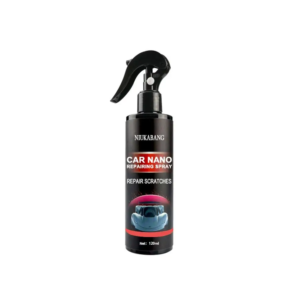 

120ml Car Ceramic Coat Spray 10H Car Nano Coating Agent Glossy Nano Micro-plating Crystal Hand Spray Coating Wax For Automobile