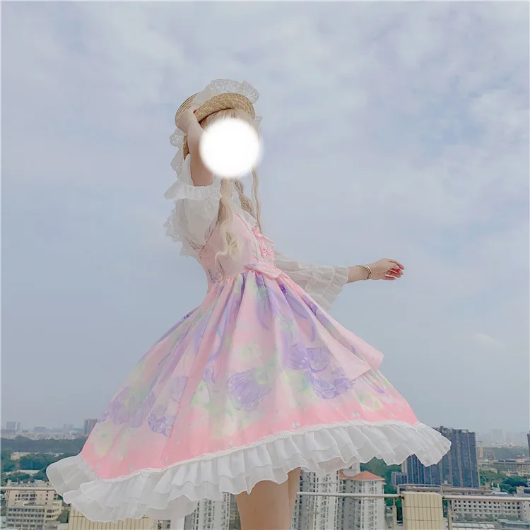 Лолита световой платье с изображением Медузы светящиеся слинг АО Чай Вечерние в