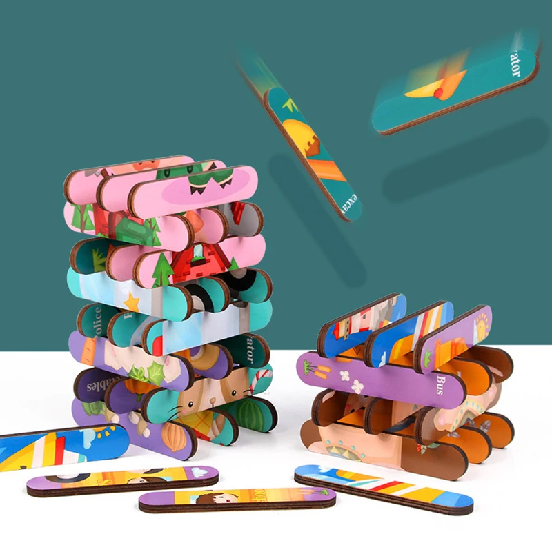 

Baby 3D Wooden Puzzle Educational Toys Early Learning Montessori Toys For Kids Cartoon Grasp Intelligence Puzzle Wooden Toys