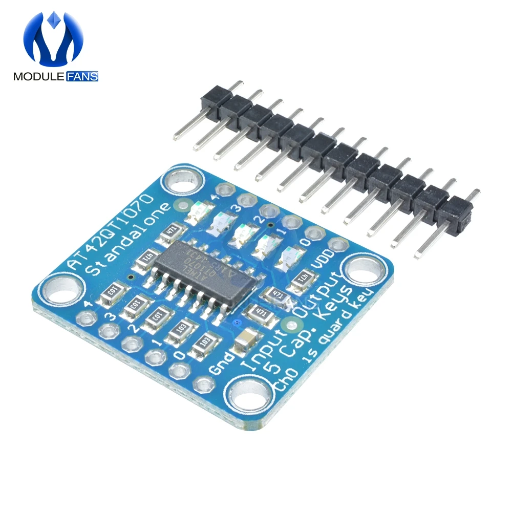 Автономная 5-клавишная проводящая панель многофункциональный емкостный
