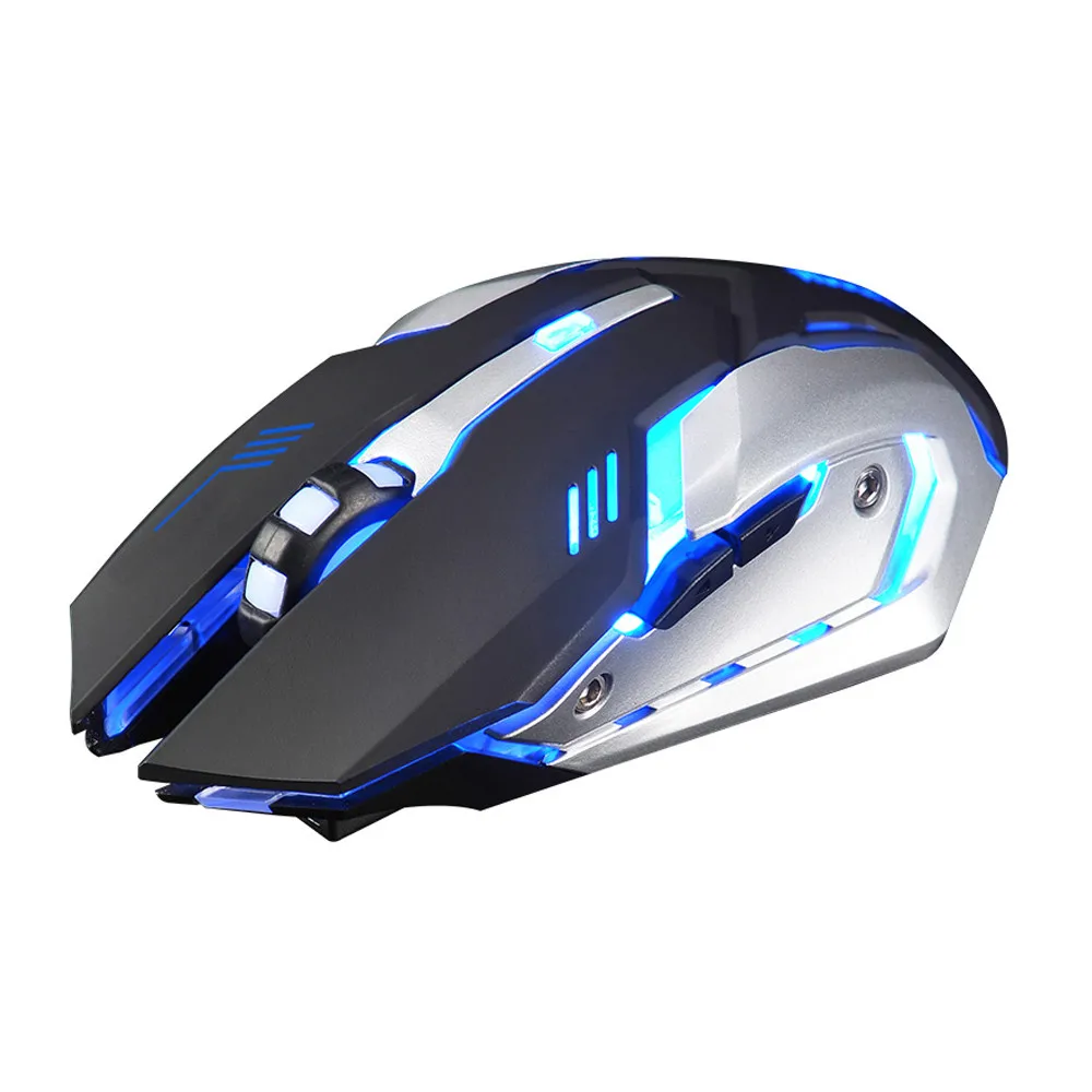 Mouse Rechargeable X7 Wireless Silent LED Backlit USB Ergonomic Notebook Gaming Mice Laptops Wired -L920 | Компьютеры и офис
