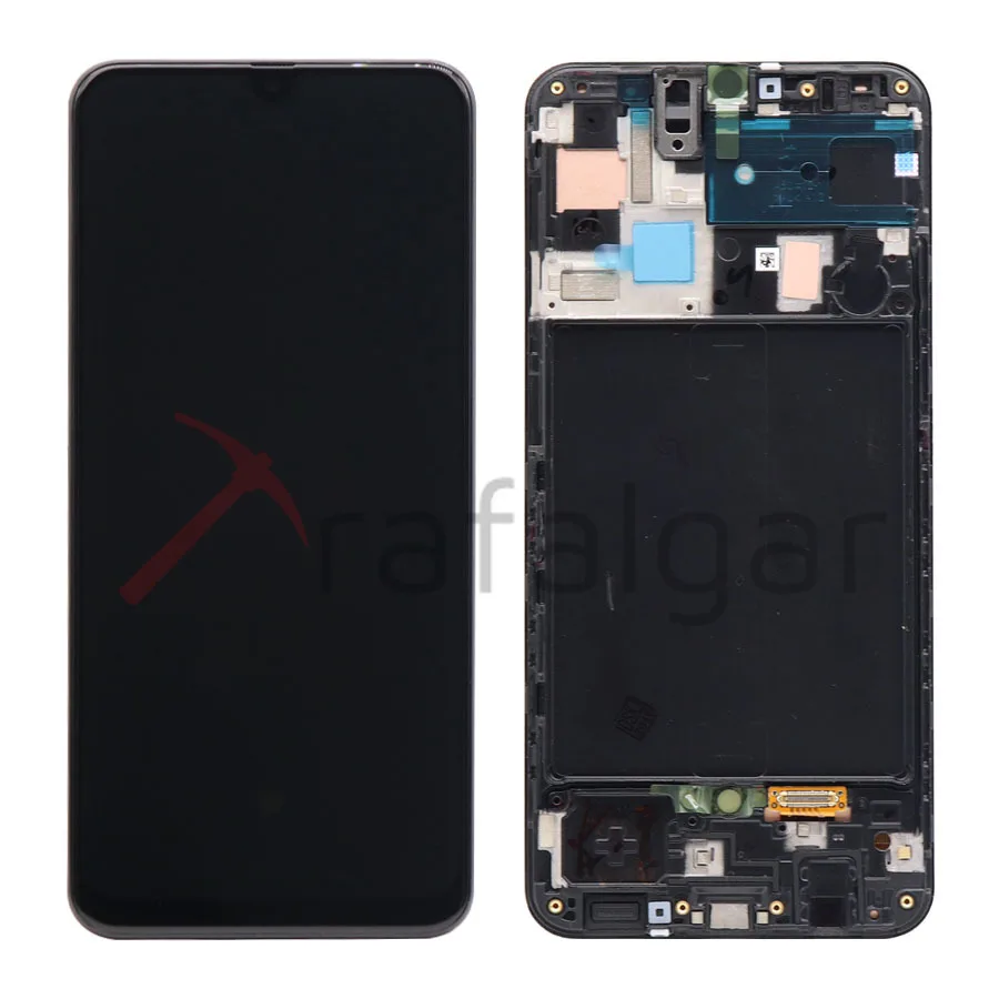 ЖК-дисплей для samsung Galaxy A50 A505F/DS A505, кодирующий преобразователь сенсорного экрана в сборе с рамкой для samsung A50 lcd