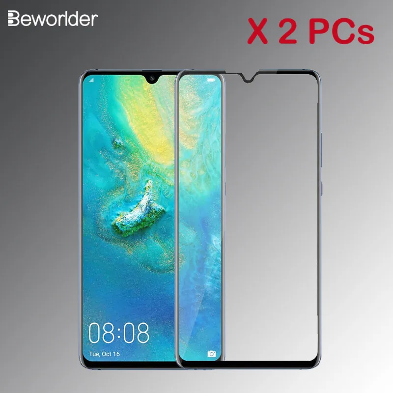 2PC For Huawei Mate 20 X Screen Protector Protective Film Full Cover Tempered Glass 20X Mate20X | Мобильные телефоны и