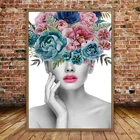 5D алмазная картина Картина маслом женский цветок DIY Алмазная вышивка мозаичное украшение стены художественное украшение для гостиной домашний подарок
