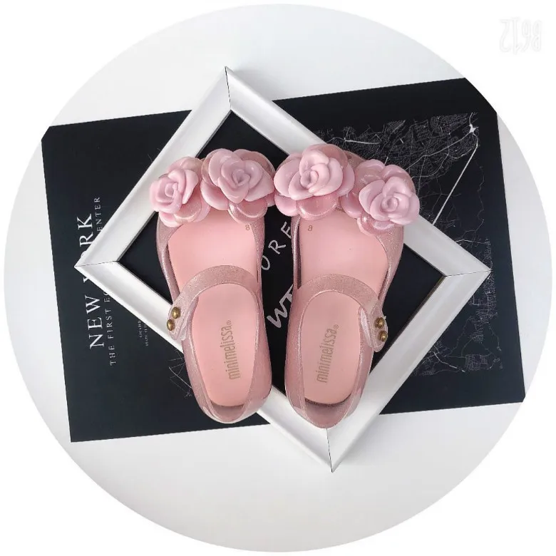 Мини сандалии Melissa Jelly детские с короной удобные туфли принцессы объемными