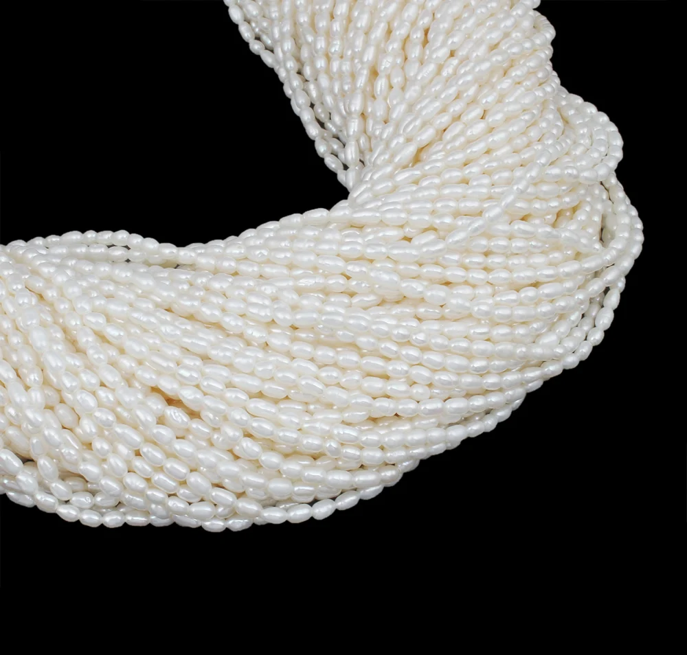 Бусины Из выращенного пресноводного жемчуга YYW подарок натуральный белый 2-3 мм