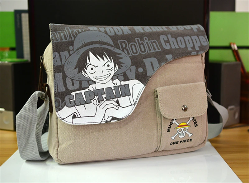Милый аниме ONE PIECE Monkey D. Косплей Луффи Мультфильм Череп сумка через плечо Холщовая