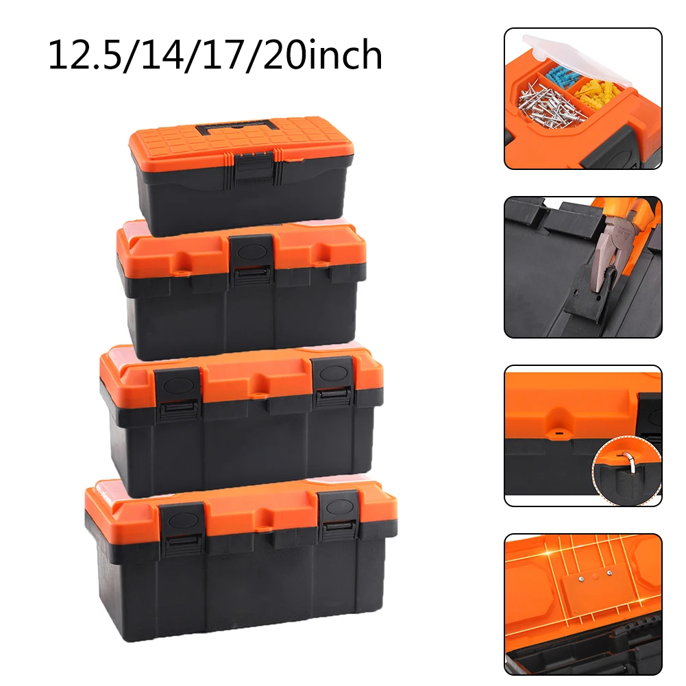

High strength Cash Box Organizer Box Useful Large Plastic Tool Box Lockable Removable