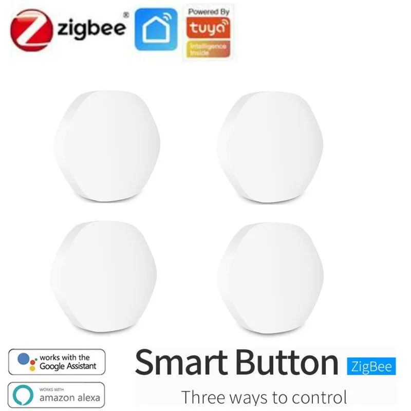 

Tuya Zigbee Smart Switch WIFI Wireless Smart Button Remote Control Multi-scene Linkage Mini Button Smart Home With Alexa Google