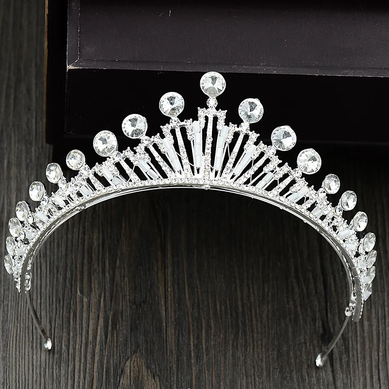 

New Bridal Crown Headdress Luxury Elegant Princess Crown Korean Crystal Wedding Dress Accessories