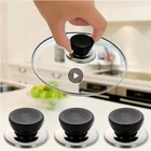 Ручка для крышки, стеклянная крышка для кастрюли с защитой от ожогов, теплоизоляция, сменные универсальные кухонные принадлежности, удерживающая ручка, запчасти для посуды