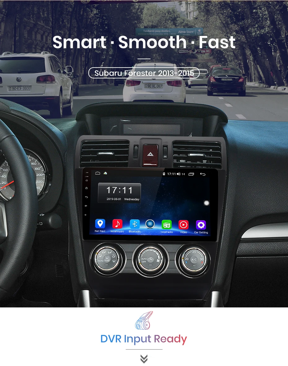 Junsun V1 Android 9,0 2G+ 32G DSP автомобильный Радио Мультимедиа Видео плеер для Subaru Forester 2013- навигация gps 2 din Авторадио