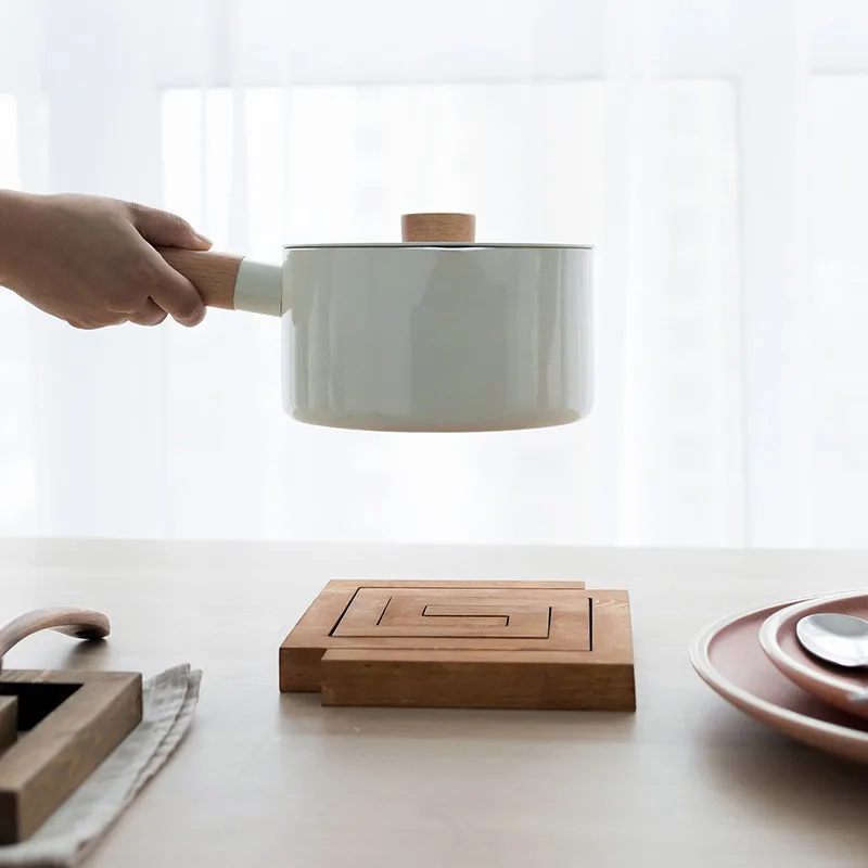 Tobs Деревянный кофейный коврик термоизоляционный форма зажима для чашки Пищевые