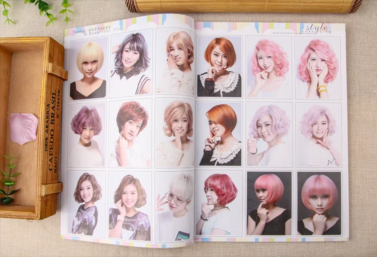 600 типов книга для дизайна парикмахерских журнала по косметике | Канцтовары офиса