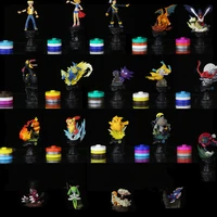 pokemon toys model ornaments anime cartoon battle chess piece pikachu kyogre charizard action figures