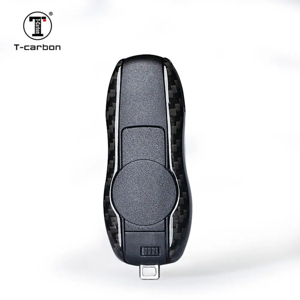 Чехол для ключей из углеродного волокна T carbon Porsche New Cayenne|cayenne key|key coverkey shell |