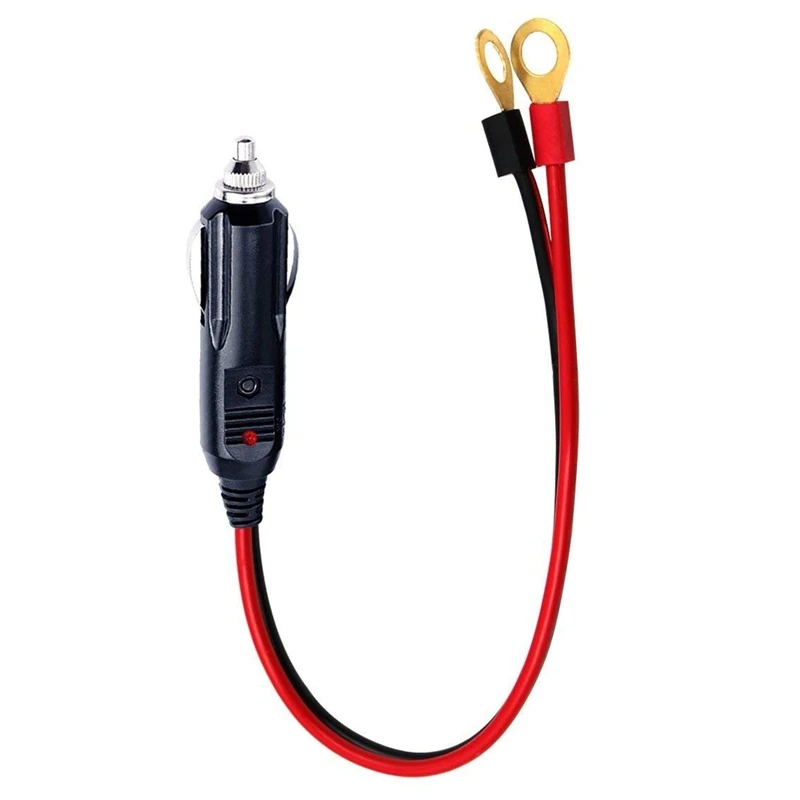 1 фут автомобильный Мужской адаптер для прикуривателя штепсельная вилка к