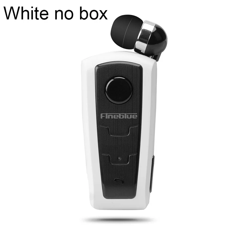 White NO box Настоящие Fineblue F910 Беспроводная bluetooth-гарнитура в ухо Вибрационный оповещение о ношении клип наушник Hands-Free для смартфонов - Цвет: White NO box