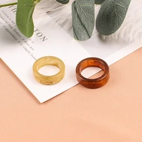 2021 new irregular transparent resin acrylic rhinestone geometric round rings for women man jewelry travel gifts