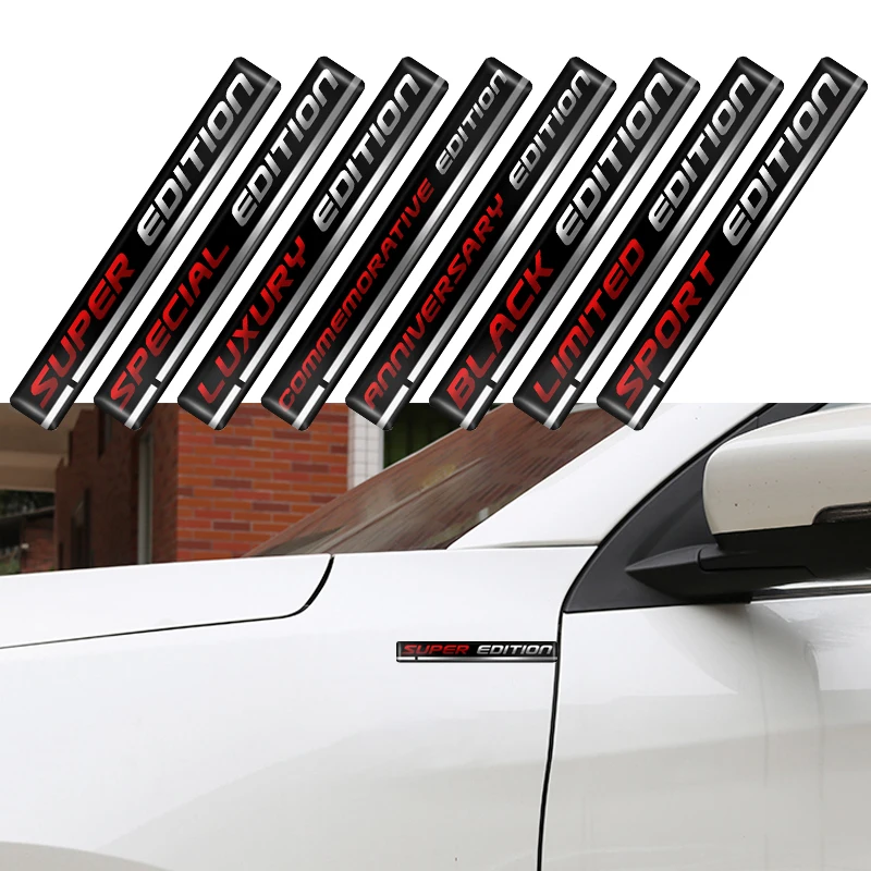 Авто Стайлинг 2 шт. Новинка Индивидуальная 9x1 см Ограниченная серия Творческий 3D