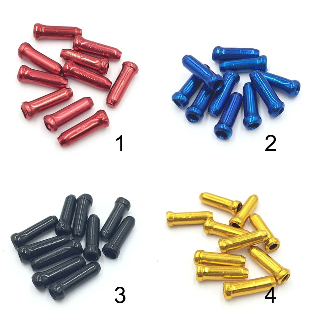 Велосипедные велосипедные алюминиевые тормозные наконечники троса обжимы