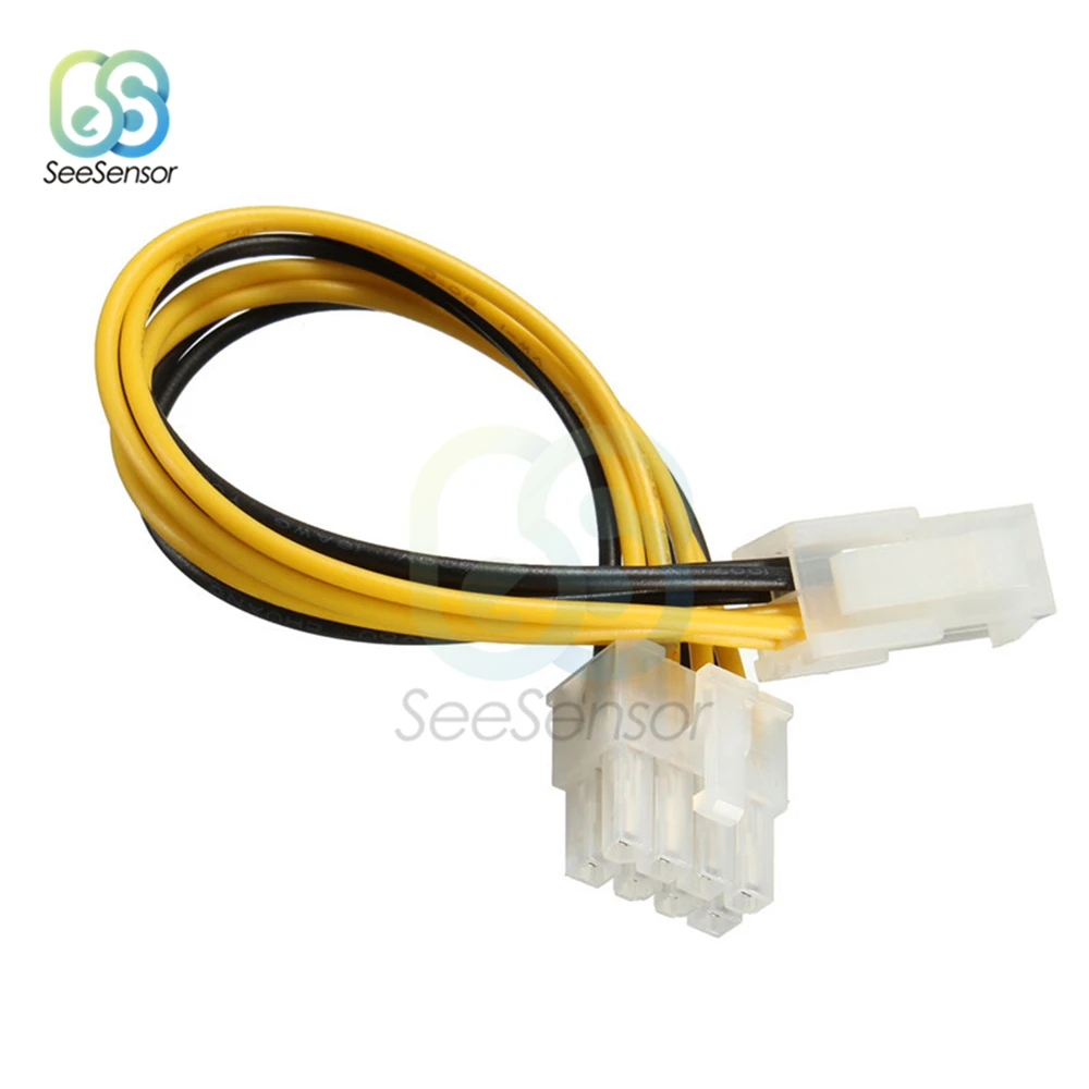 4 Pin Female to 8 Pin Male 6 Pin Female to 6 Pin Male EPS разъем кабельного шнура адаптер PC источник питания ЦП удлинитель