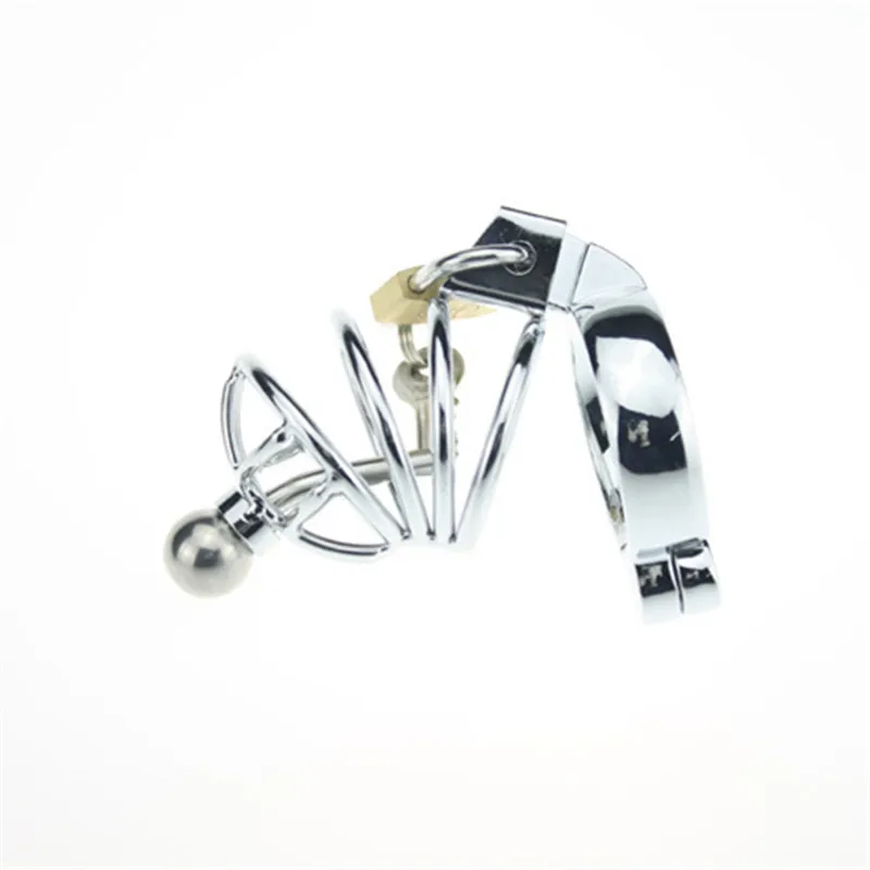 Нержавеющая сталь Мужской взрослый Целомудрие Фетиш клетки мужчины пенис петух