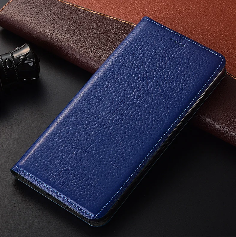 Деловой чехол из натуральной кожи с откидной крышкой для телефона Xiaomi Redmi Note 8 Pro/Redmi Note 8