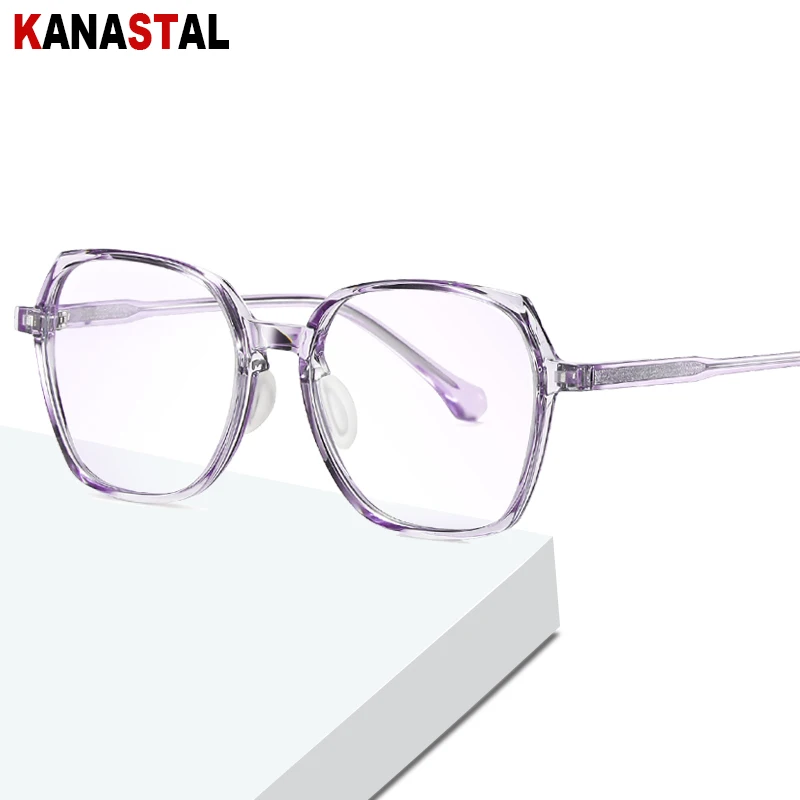 

Women's Blue Light Blocking Glasses Retro TR90 Round Frame Eyewear Men Computer Gaming Eyeglasses Frame Myopia Reading Glasses