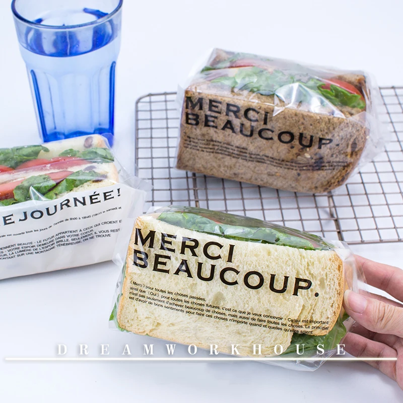 Хлебный мешок английское издание для пирога с дизайном тостов одноразовые