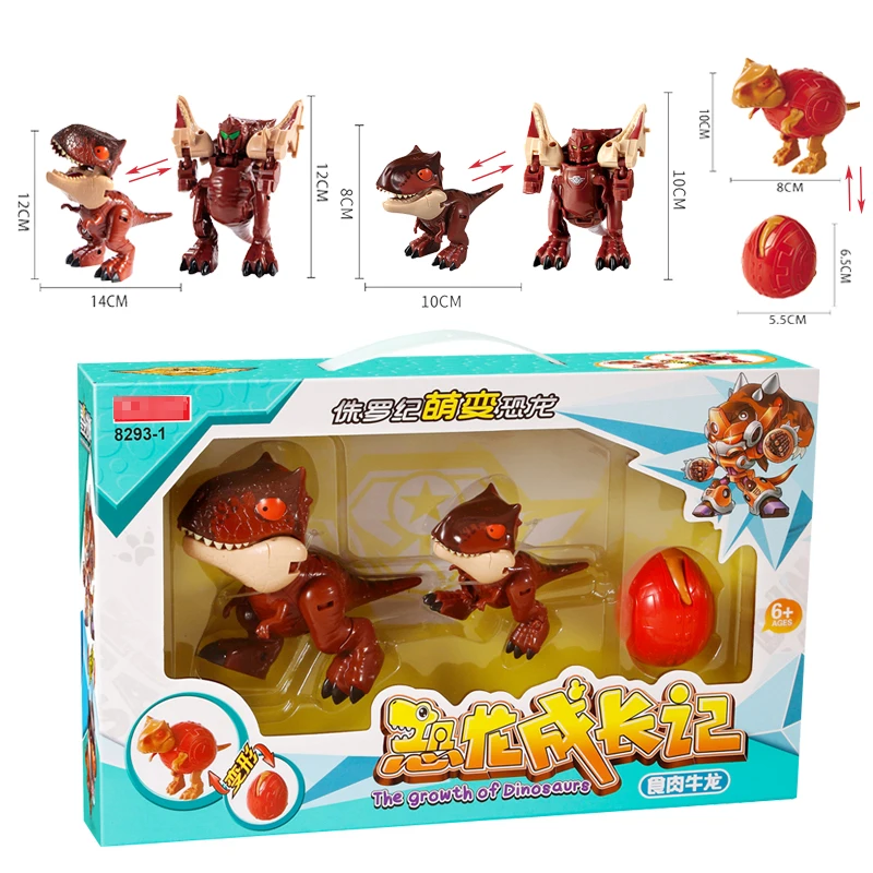 NEW Large Dinosaurs Robot Action Figure for Boys Gifts Jurassic Park World Growth Dino Egg for Kids Cute Transform Toys Juguetes