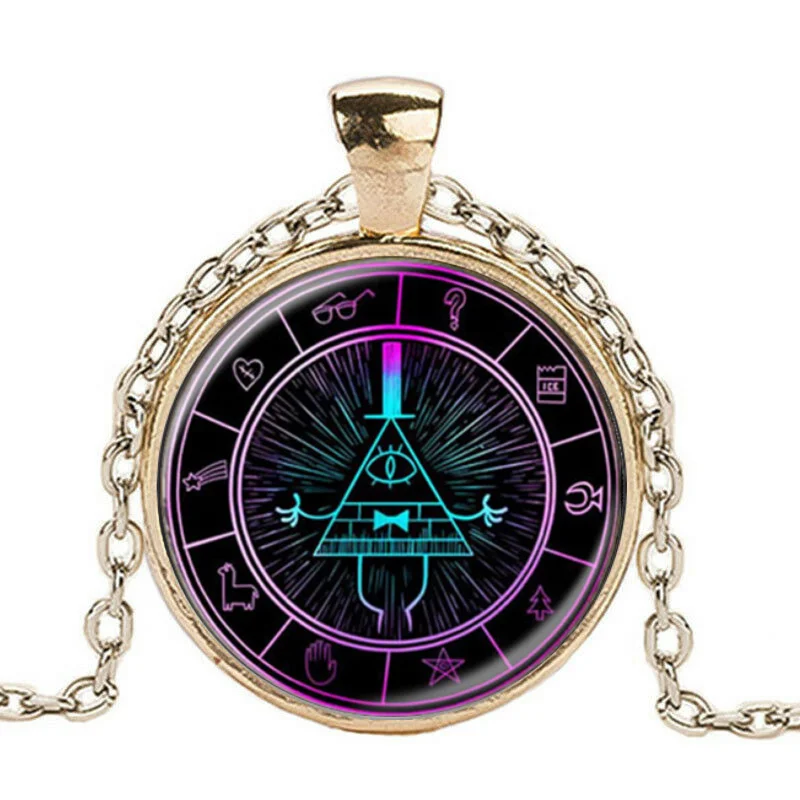 Ожерелье с подвеской в виде знака зодиака треугольника дьявола гравитации Билла