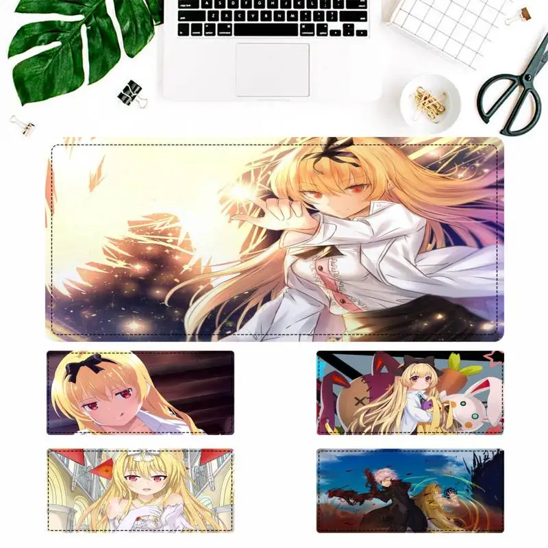 

Роскошный игровой коврик для мыши Arifureta от общего назначения до самого сильного в мире, большой коврик для мыши, настольный компьютерный ков...