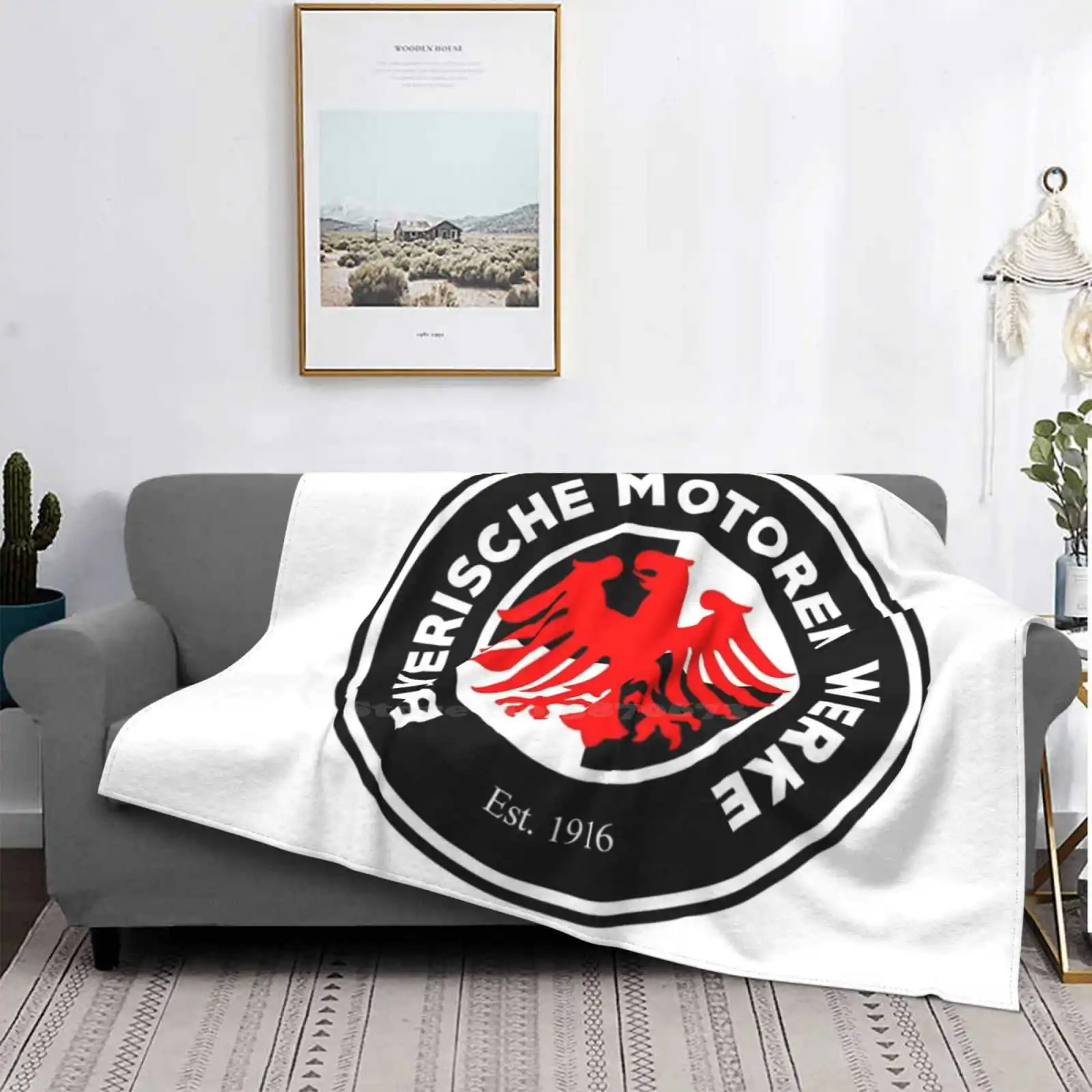 

Manta suave a la moda con estilo de tendencia del orgullo bávaro, manta suave para coche de Motor, motocicleta, águila bávara, A