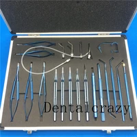 21pcs ophthalmic cataract intraocular set surgical instrument eye micro surgery tools