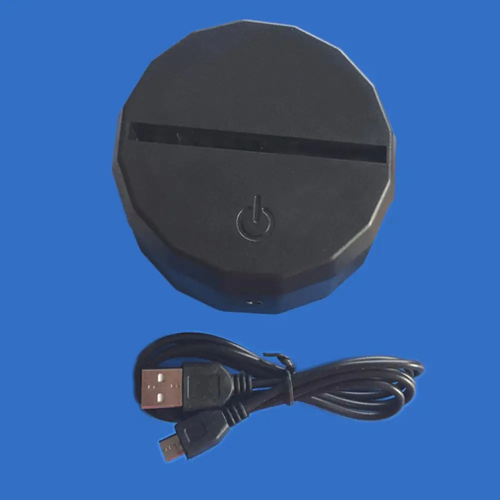 Сенсорный выключатель современный черный ночсветильник с USB-кабелем 7 цветов