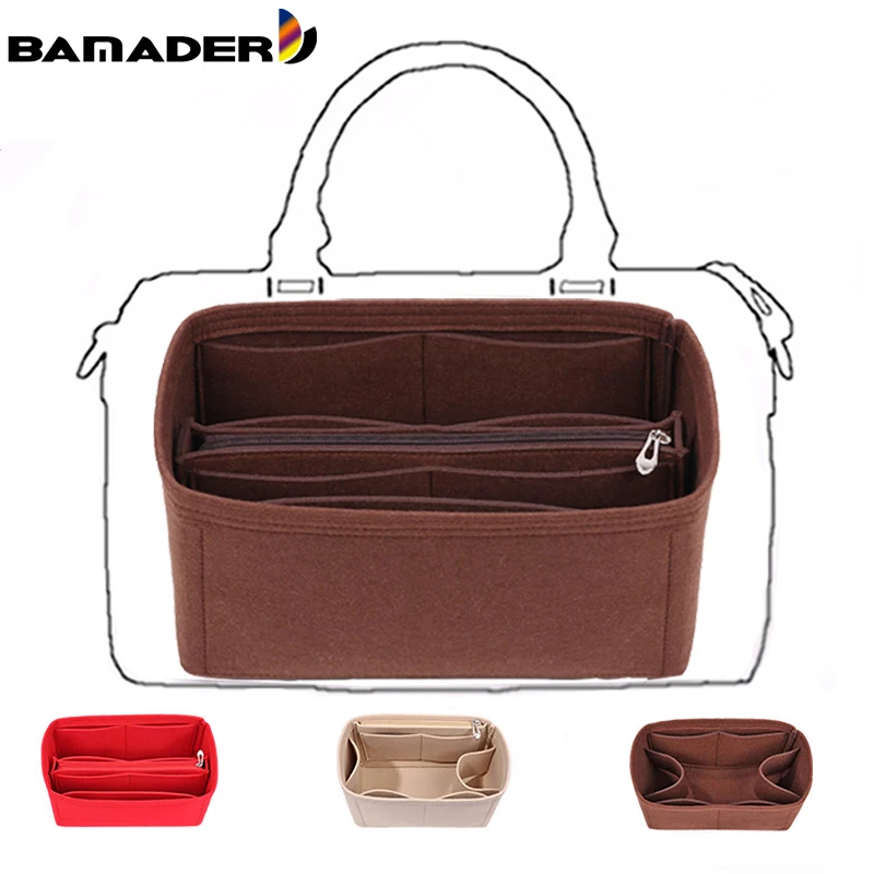 

Fits Speedy25/30/35 Felt Cloth Bag liner Travel Insert Organizer Handbag Purse Large Liner Portable Cosmetic Bags Handbag Shaper