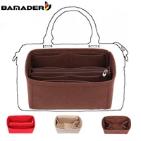 fits speedy253035 felt cloth bag liner travel insert organizer handbag purse large liner portable cosmetic bags handbag shaper