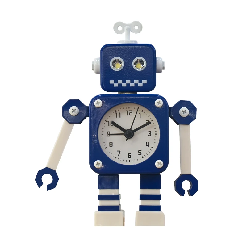 Robot Creative Alarm Clock Fashion Student Sky Star Children Baby Room Night Light Projector Reveil Bois Digital Watch SC OO50AC | Дом и сад