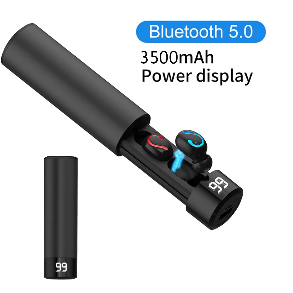 Bluetooth 5 0 беспроводные наушники TWS спортивные гарнитура 3D стерео для телефона PK HBQ