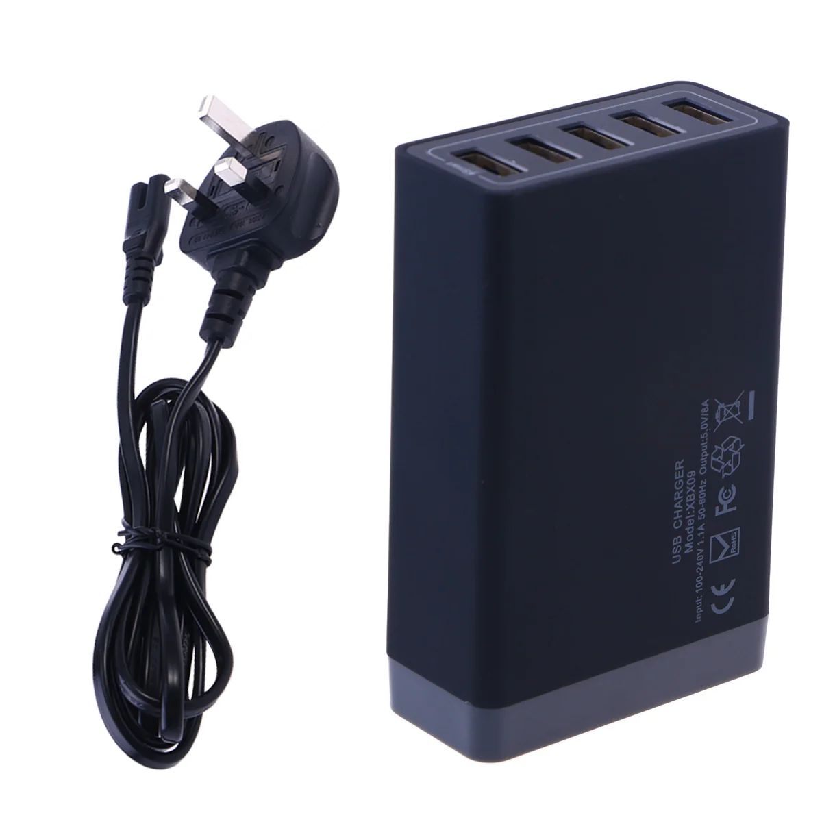 5-Port USB Charger 30W 5V/8A Travel Portable USB Power Adapter Desktop Charging Station for Mobile Phones and Tablets with UK
5-Port USB Charger 30W 5V/8A Travel Portable USB Power Adapter Desktop Charging Station for Mobile Phones and Tablets with UK