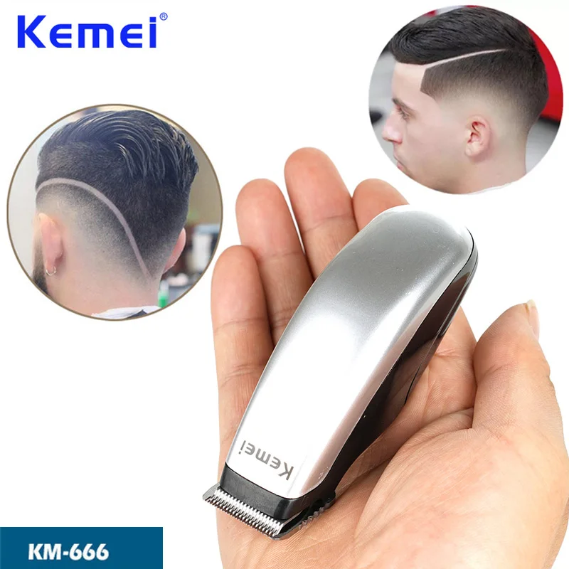 Kemei KM 666 новый дизайн электрическая машинка для стрижки волос мини триммер
