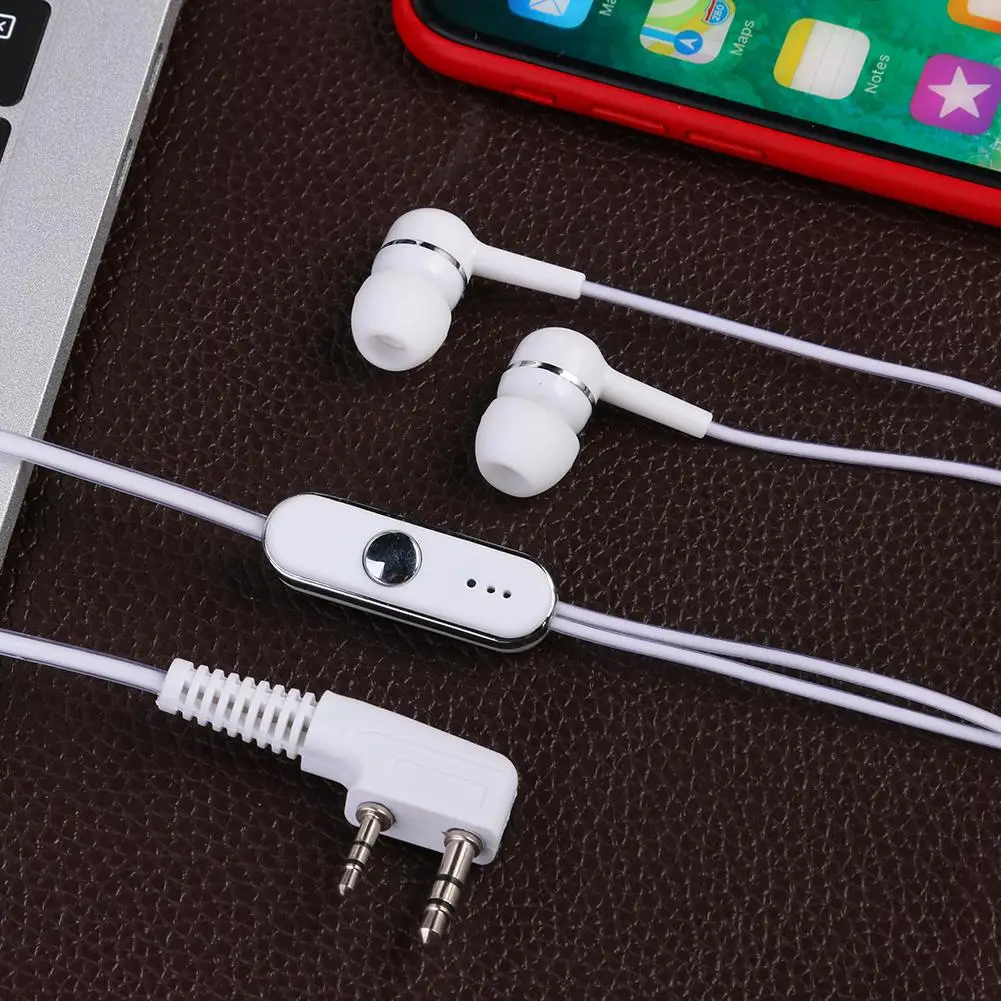 2-контактный PTT MIC гарнитура Скрытая Акустическая трубка наушники-вкладыши для