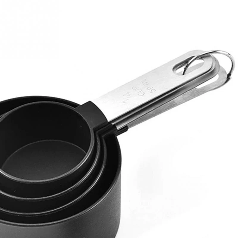 

8Pcs Stainless Steel Measuring Cups Spoons Stainless Steel Handle Teaspoon Coffee Sugar Scoop Cake Baking Measuring Cups Kitchen