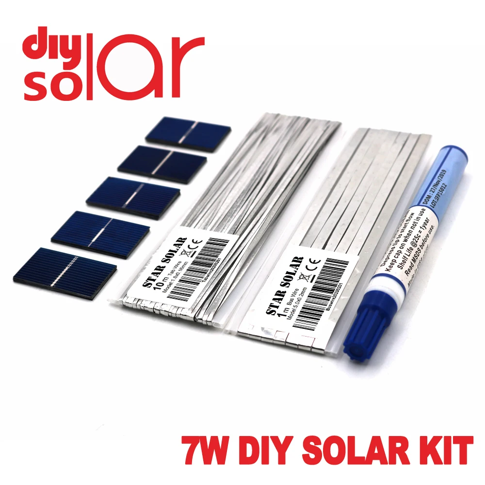 Комплект зарядного устройства 5 6 7 Вт сделай сам солнечная панель
